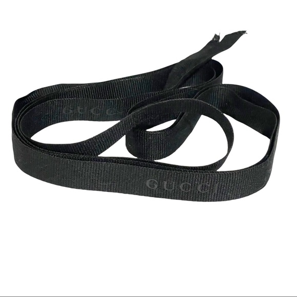 Gucci 60" Black Gift Ribbon 60" Decor Present - Picture 1 of 3
